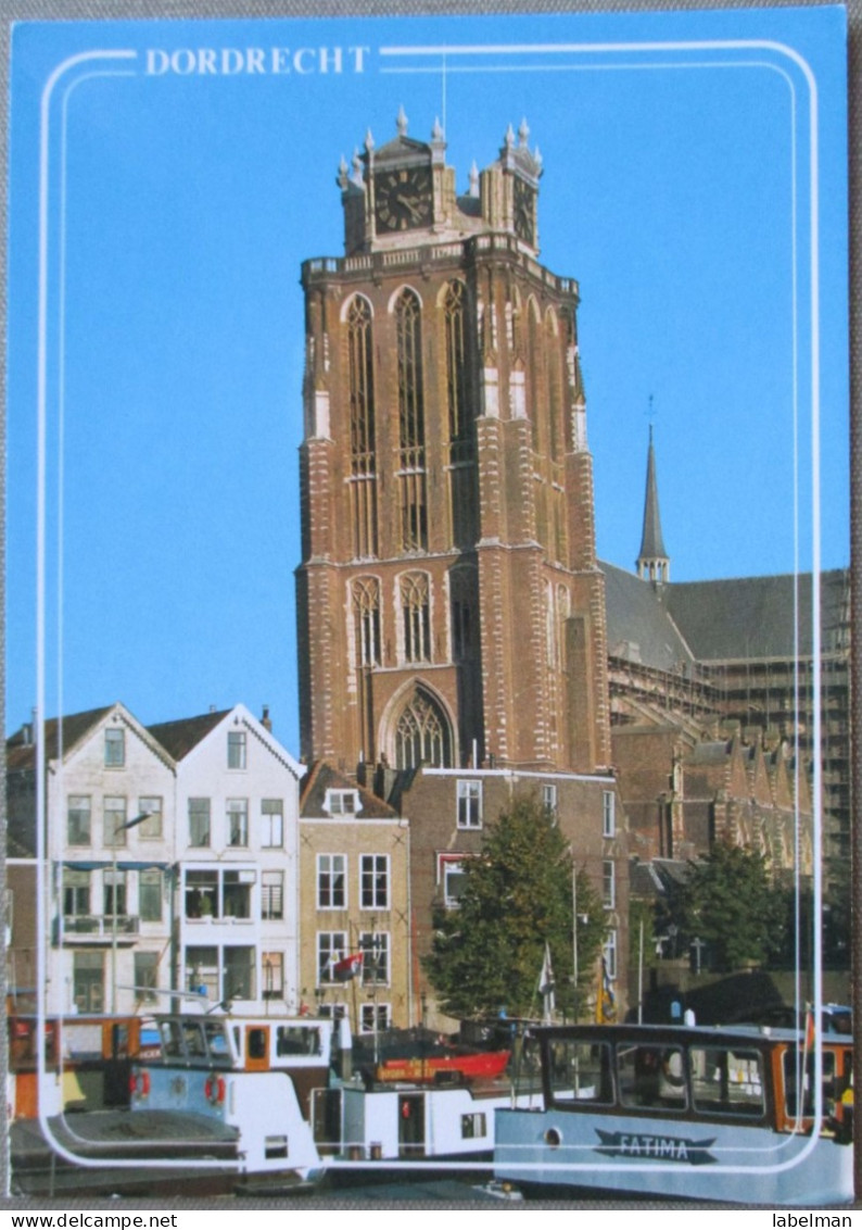 HOLLAND NETHERLAND DORDRECHT VROUWEKERK CHURCH POSTCARD CARTOLINA ANSICHTSKARTE CARTE POSTALE POSTKARTE CARD KARTE - Dordrecht