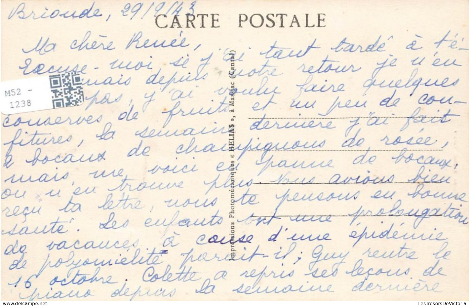 FRANCE - Brioude - Avenue De La Gare Et Route De Clermont - Carte Postale Ancienne - Brioude