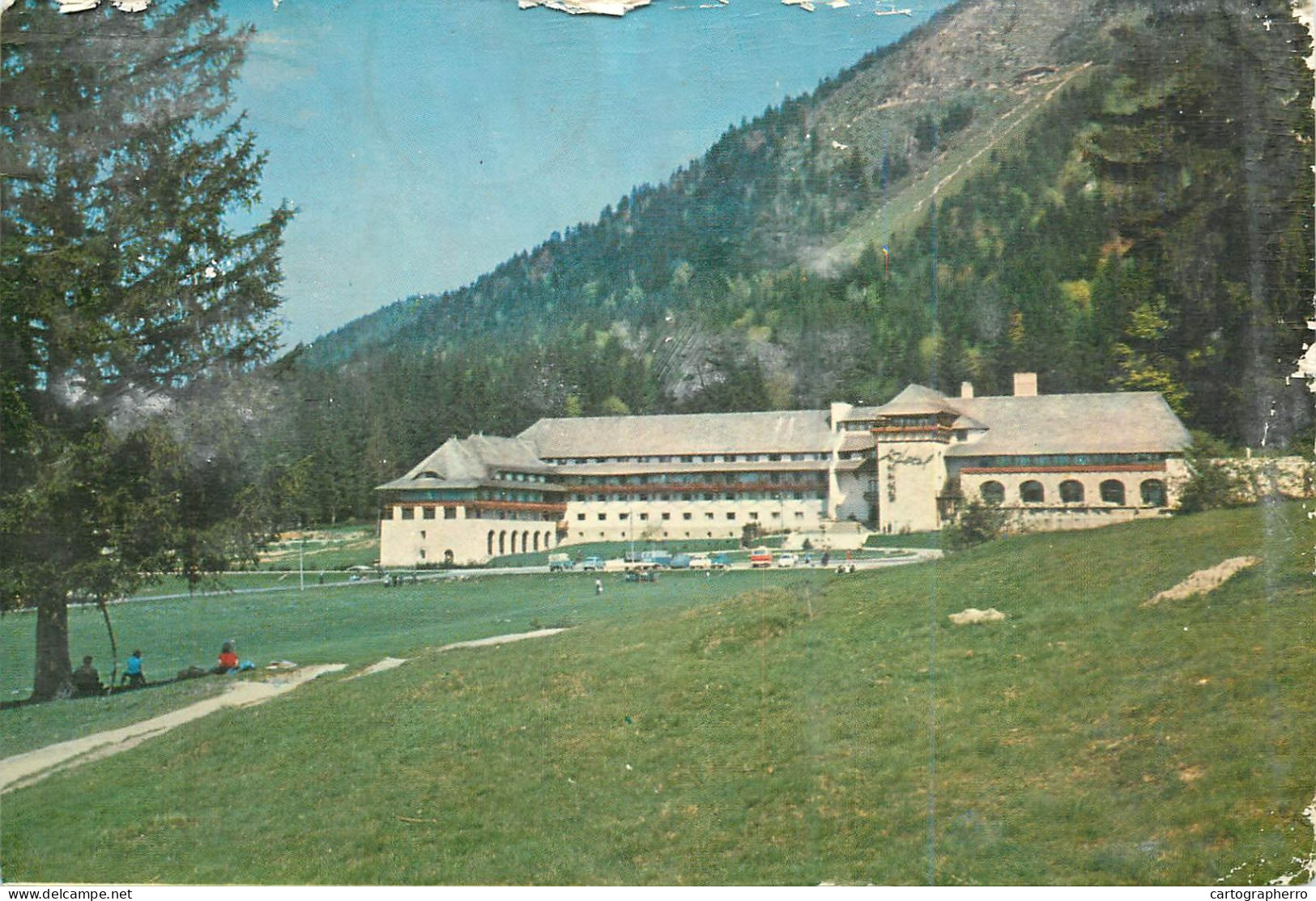 Postcard Romania Poiana Brasov Hotel Sport - Rumänien