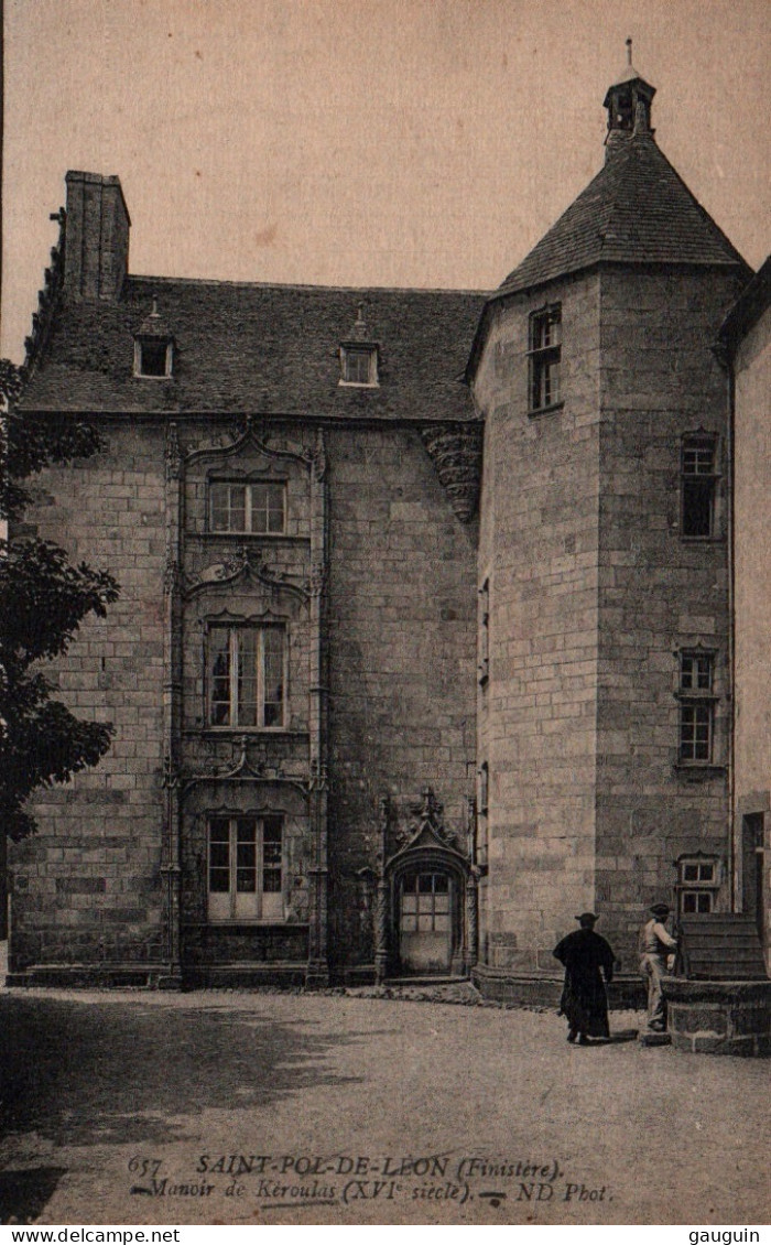 CPA - SAINT-POL De LÉON - Château De KERJEAN ... Vues Intérieures LOT 2 Cp - Edition ND.Photo - Saint-Pol-de-Léon