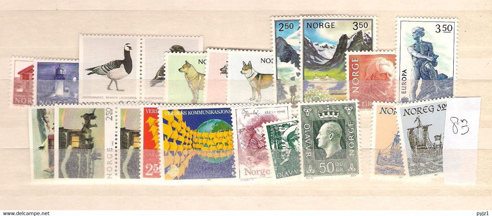 1983 MNH Norway Year Collection According To Michel System - Années Complètes