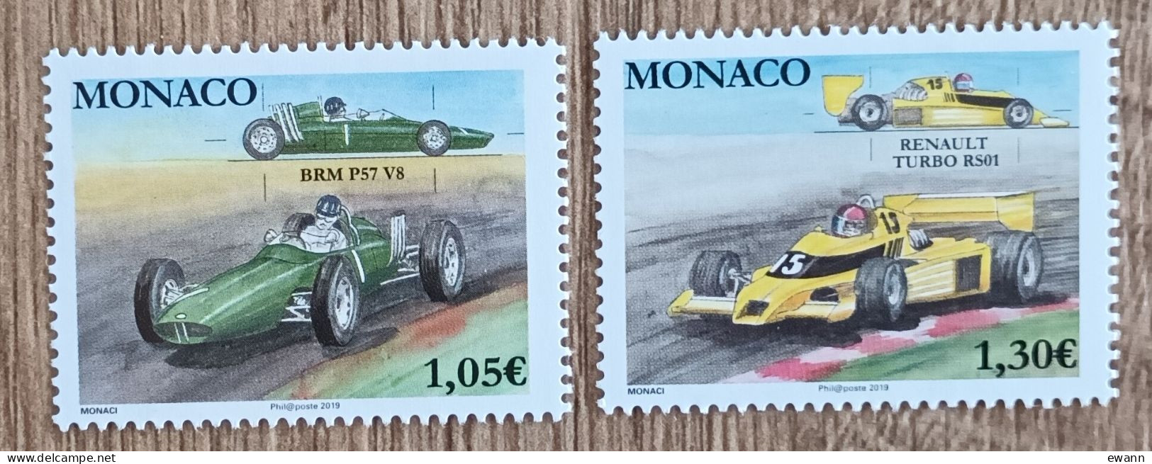 Monaco - YT N°3171, 3172 - Voitures De Courses Mythiques - 2019 - Neuf - Unused Stamps