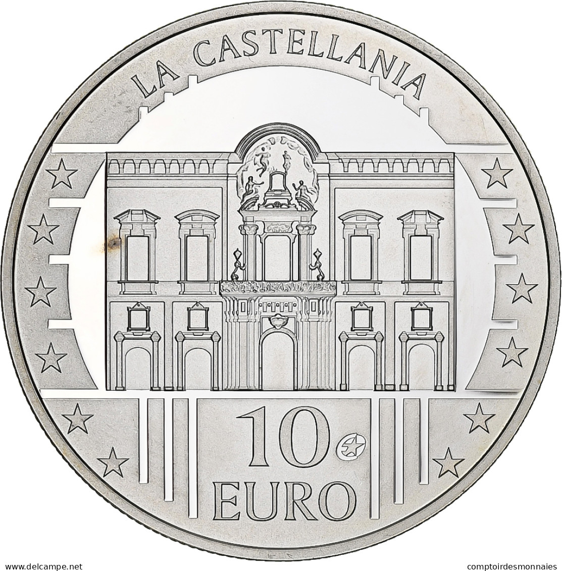 Malte, 10 Euro, La Castellania, BE, 2009, Utrecht, Argent, SPL, KM:133 - Malte