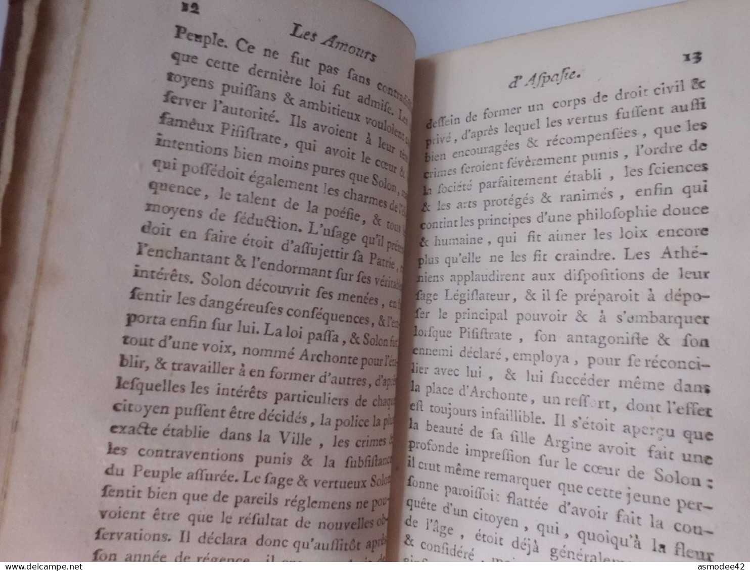 CHOIX DE PETITS ROMANS PAR LE MARQUIS DE PAULMY D ARGENSON 1789  LONDRES  LIVRE ANCIEN XVIIIème  DIM 13 X 7,5cm