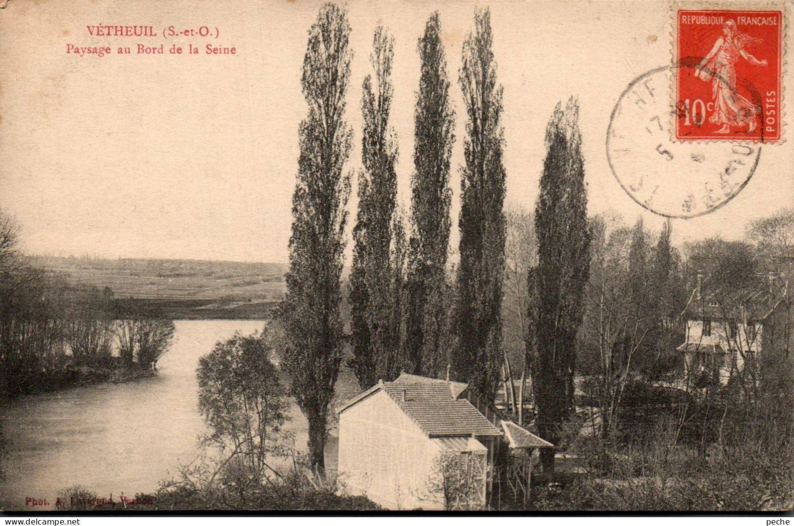 N°98 W -cpa Vétheuil -paysage Au Bord De La Seine- - Vetheuil