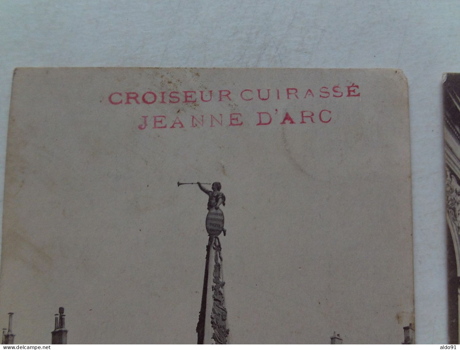 (Militaria - Marine...) -  Lot De 2 Cartes De NANCY, Avec Tampon  " Croiseur Cuirassé - Jeanne D'Arc " .......voir Scans - Guerre