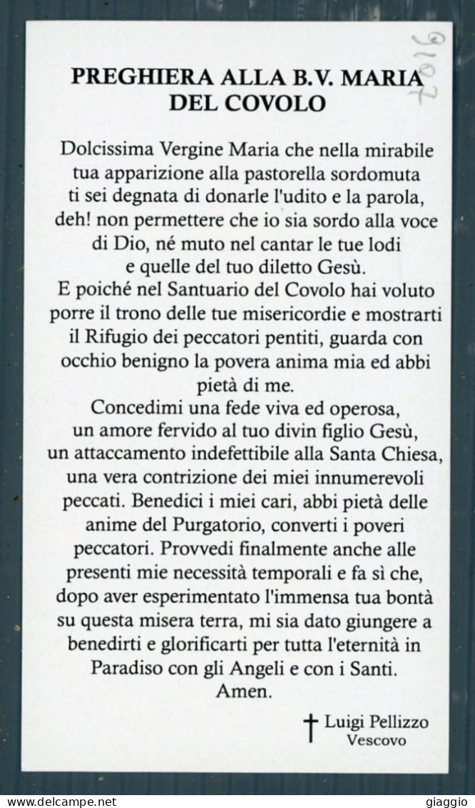 °°° Santino N. 9107 - Madonna Del Covolo - Crespano °°° - Religion & Esotérisme