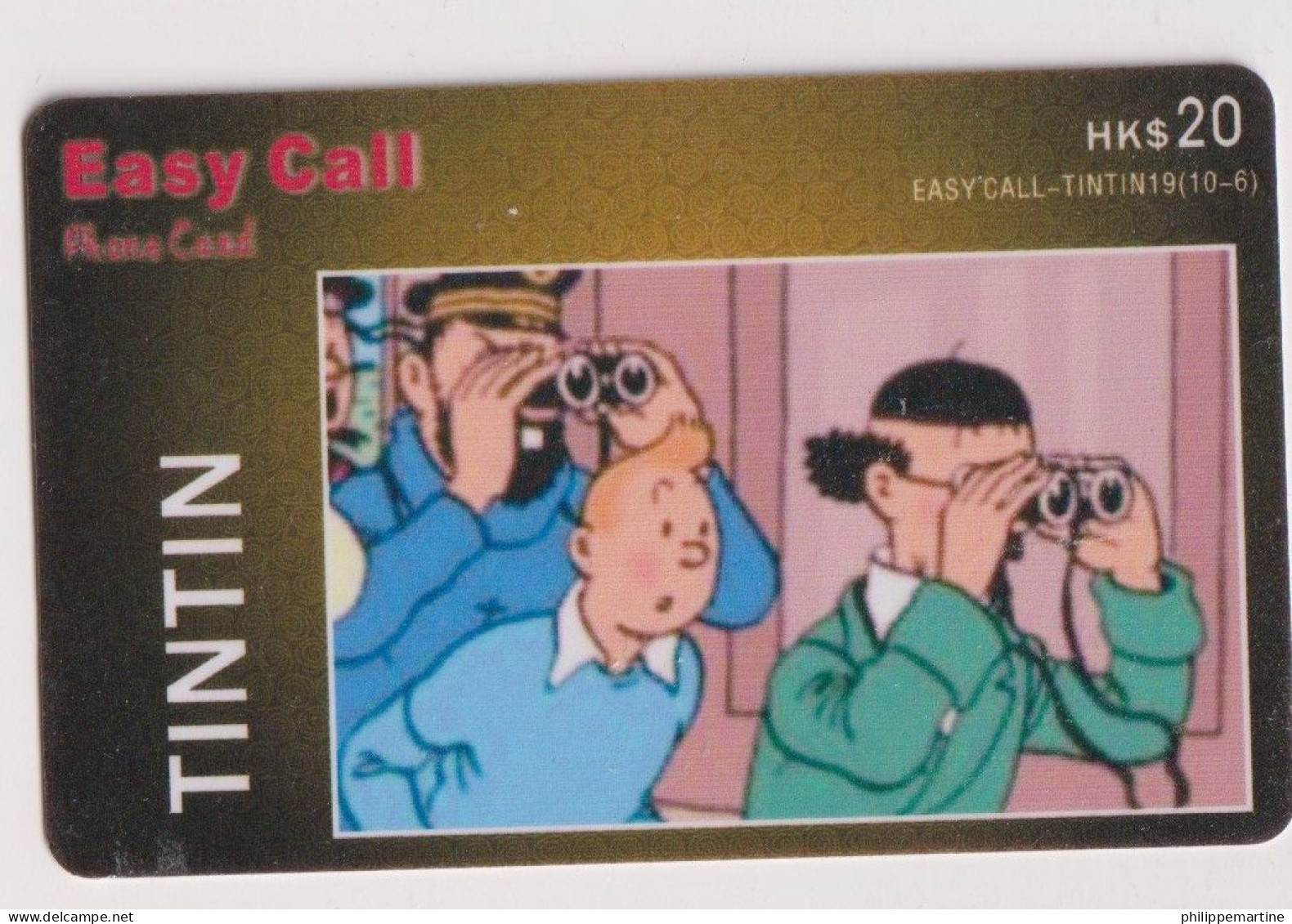 Télécarte Easy Call - Tintin - Stripverhalen