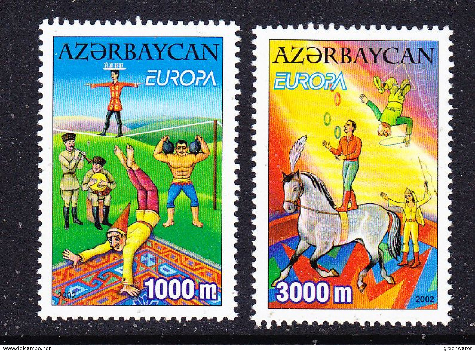 Europa Cept 2002 Azerbaijan 2v ** Mnh (59552C) ROCK BOTTOM - 2002