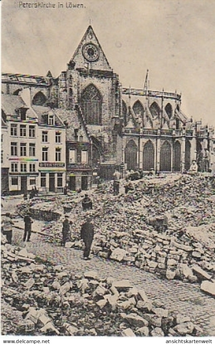 1.WK Die Peterskirche In Löwen Feldpgl1915 #B1.257 - Autres & Non Classés