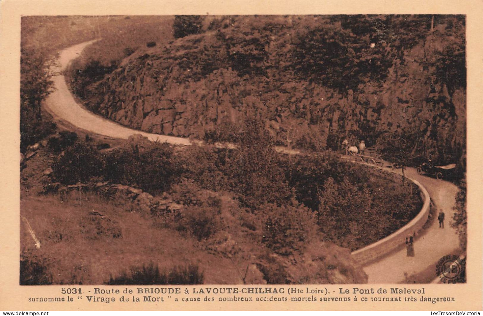 FRANCE - Brioude - Route De Brioude à Lavoute-Chilhac - Le Pont De Maleval - Carte Postale Ancienne - Brioude