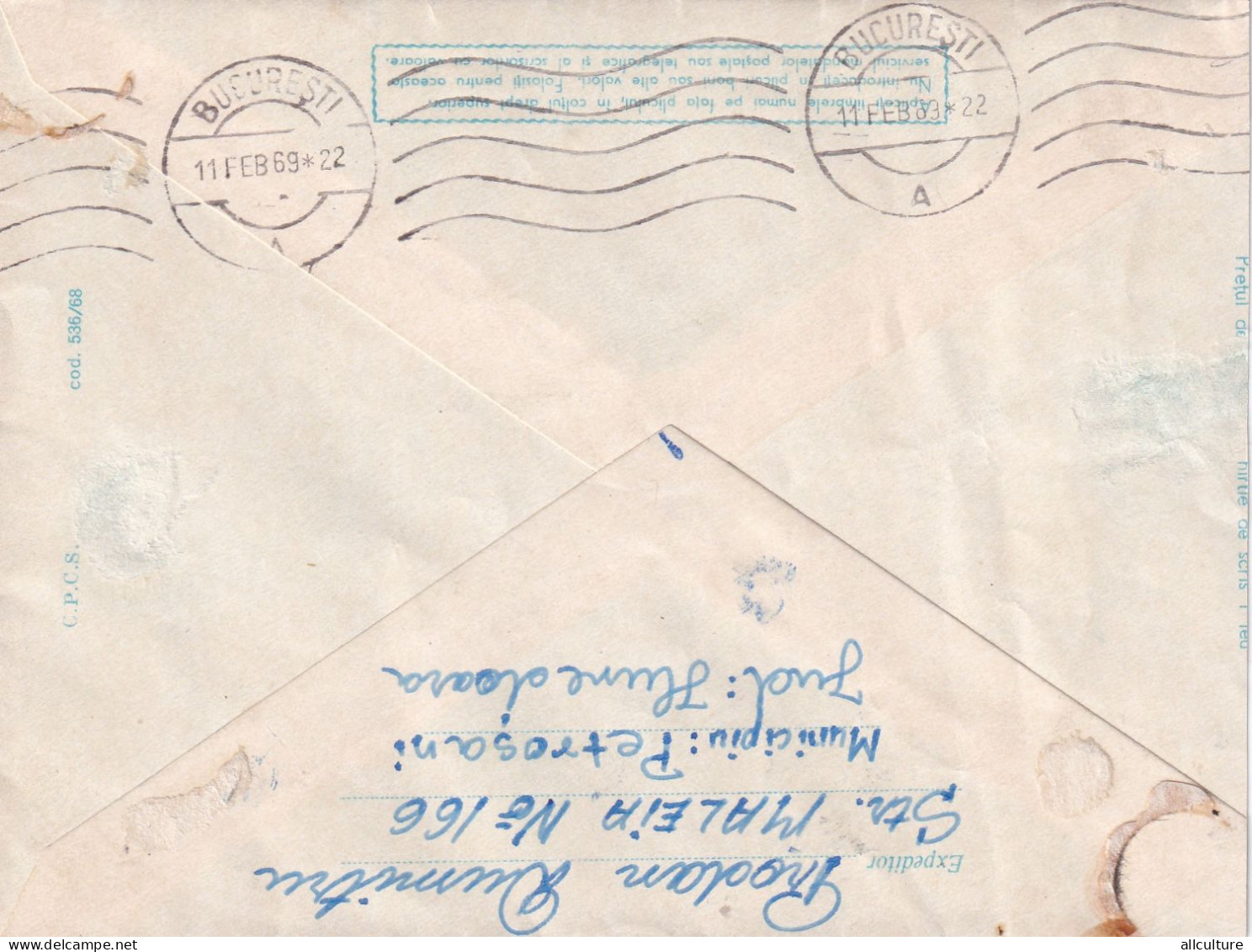 A24565  - MINERALS, VALEA JIULUI COAL MINE,  Industry Cover Stationery Romania 1968 - Interi Postali