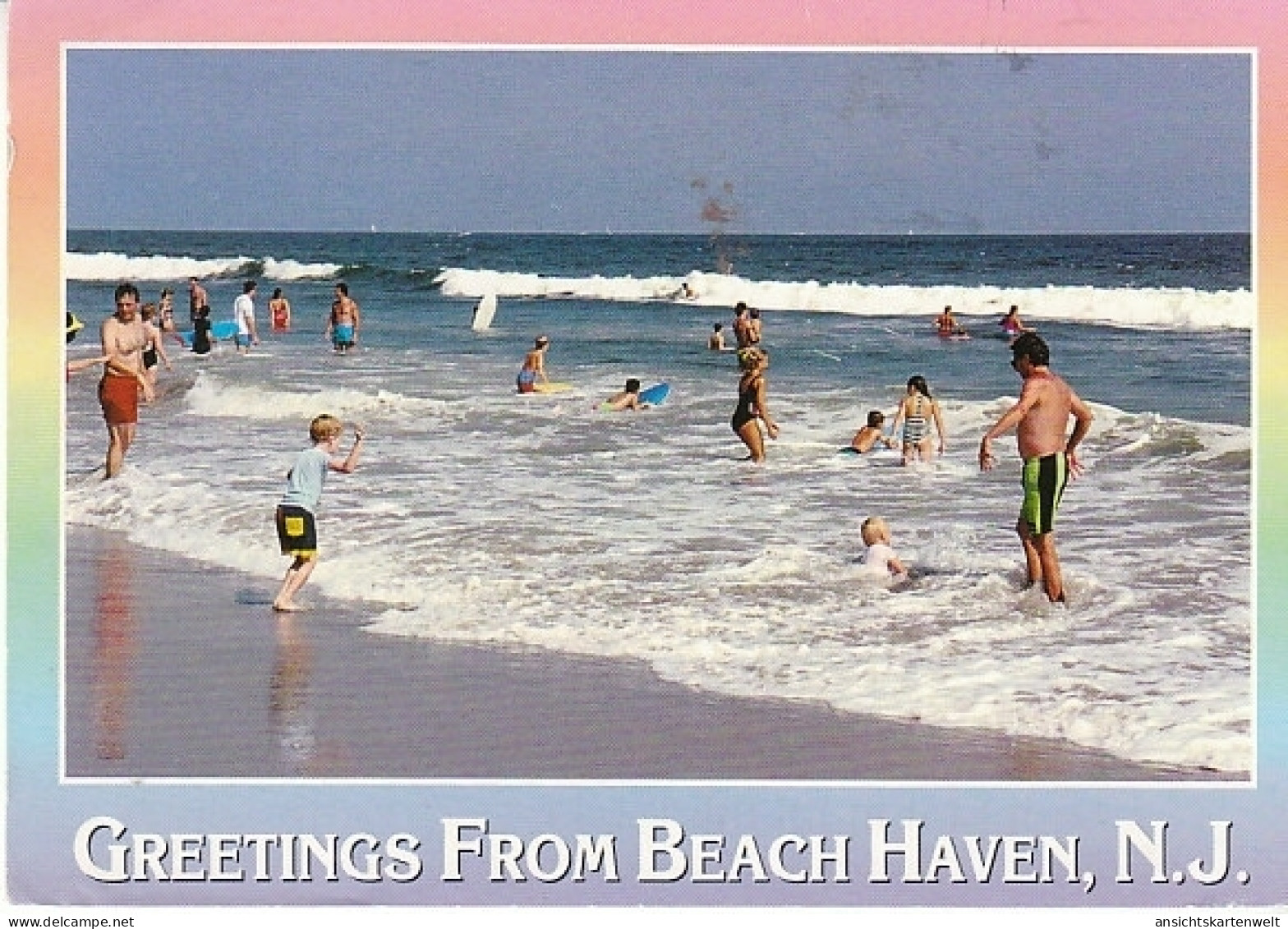 Greetings From Beach Haven, N.J. Gl1997 #C0452 - Autres & Non Classés