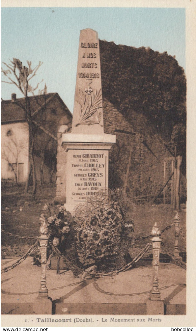 TAILLECOURT (Doubs): Le Monument Aux Morts - Otros & Sin Clasificación