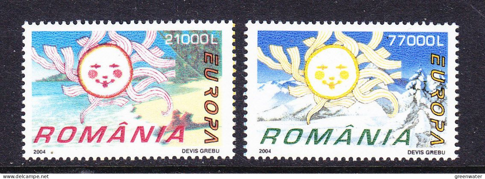 Europa Cept 2004 Romania  2v ** Mnh (59553B) ROCK BOTTOM - 2004