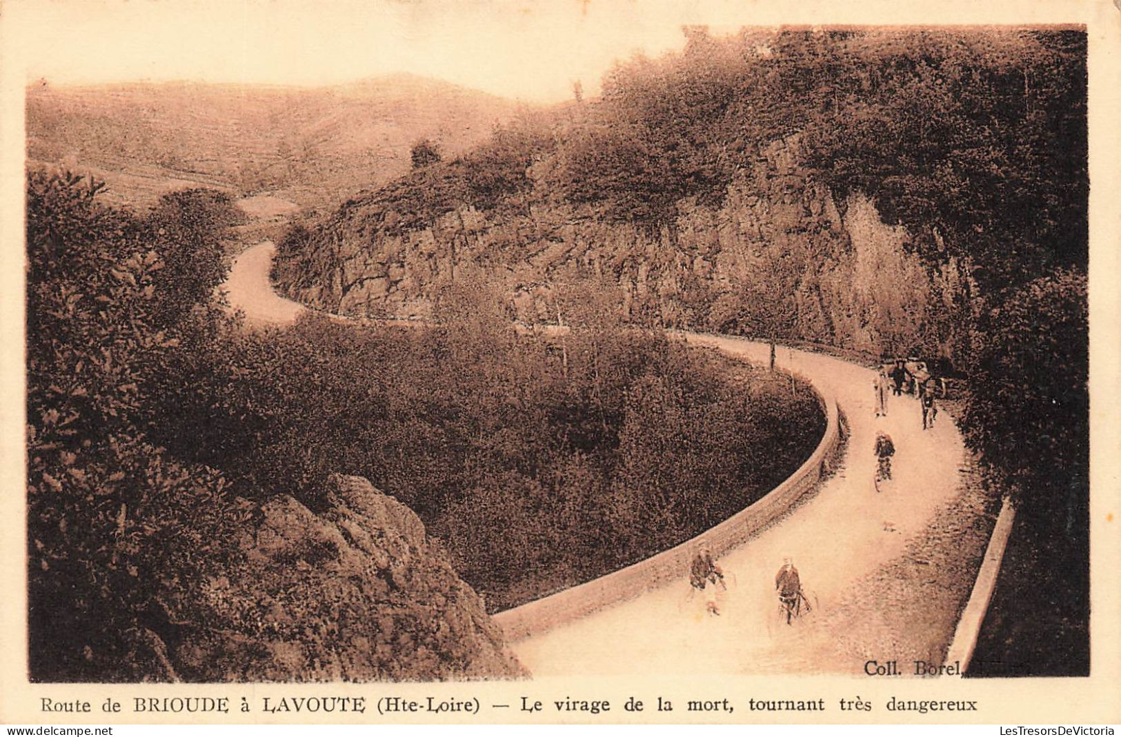FRANCE - Brioude - Route De Brioude à Lavoute - Virage De La Mort - Tournant Très Dangereux  - Carte Postale Ancienne - Brioude