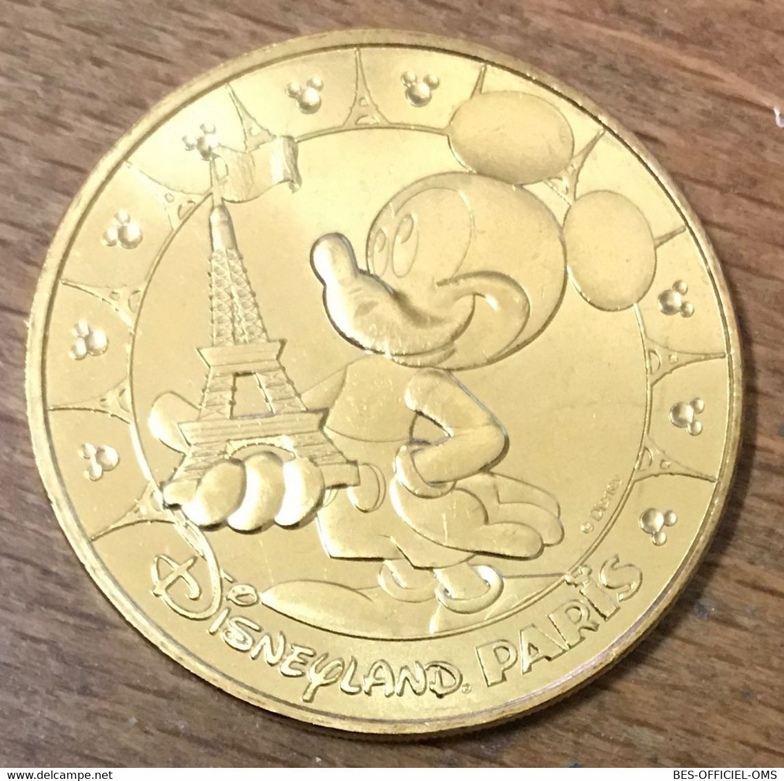 77 DISNEYLAND MICKEY TOUR EIFFEL DISNEY MDP 2018 MÉDAILLE SOUVENIR MONNAIE DE PARIS JETON TOURISTIQUE MEDALS COIN TOKENS - 2018