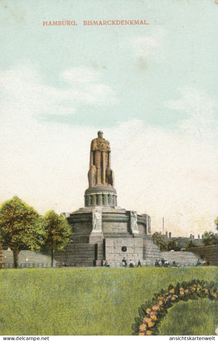 Bismarckdenkmal Hamburg Gl1909 #105.093 - Hombres Políticos Y Militares