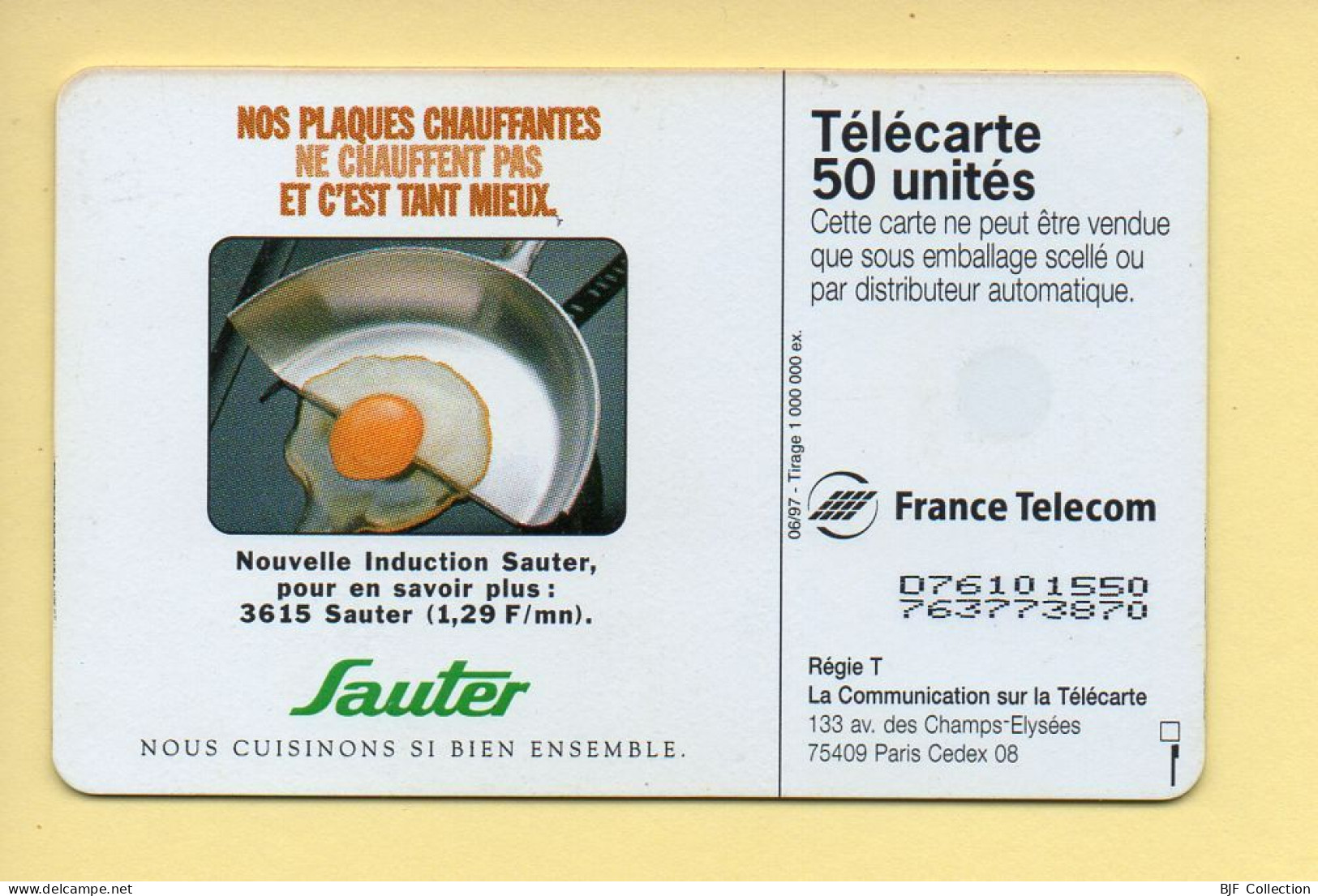 Télécarte 1997 : SAUTER / 50 Unités (voir Puce Et Numéro Au Dos) - 1997