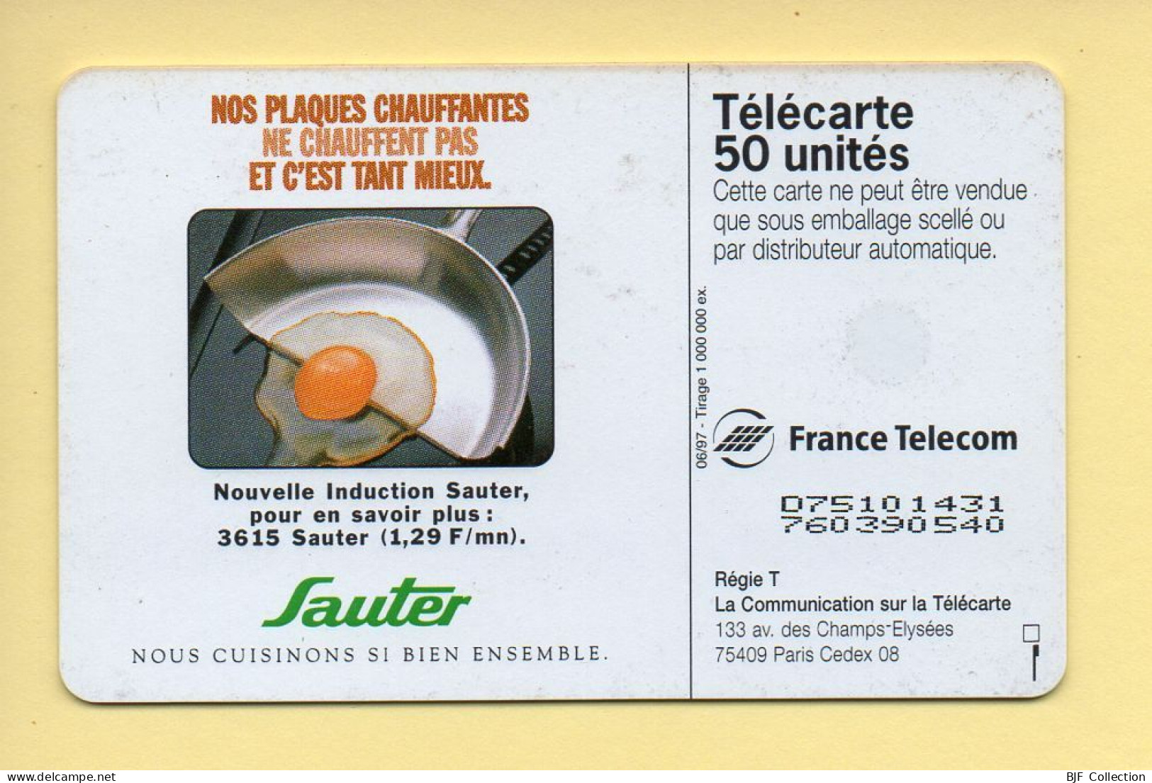 Télécarte 1997 : SAUTER / 50 Unités (voir Puce Et Numéro Au Dos) - 1997