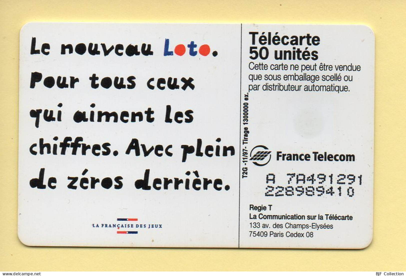 Télécarte 1997 : LE NOUVEAU LOTO / 50 Unités (voir Puce Et Numéro Au Dos) - 1997