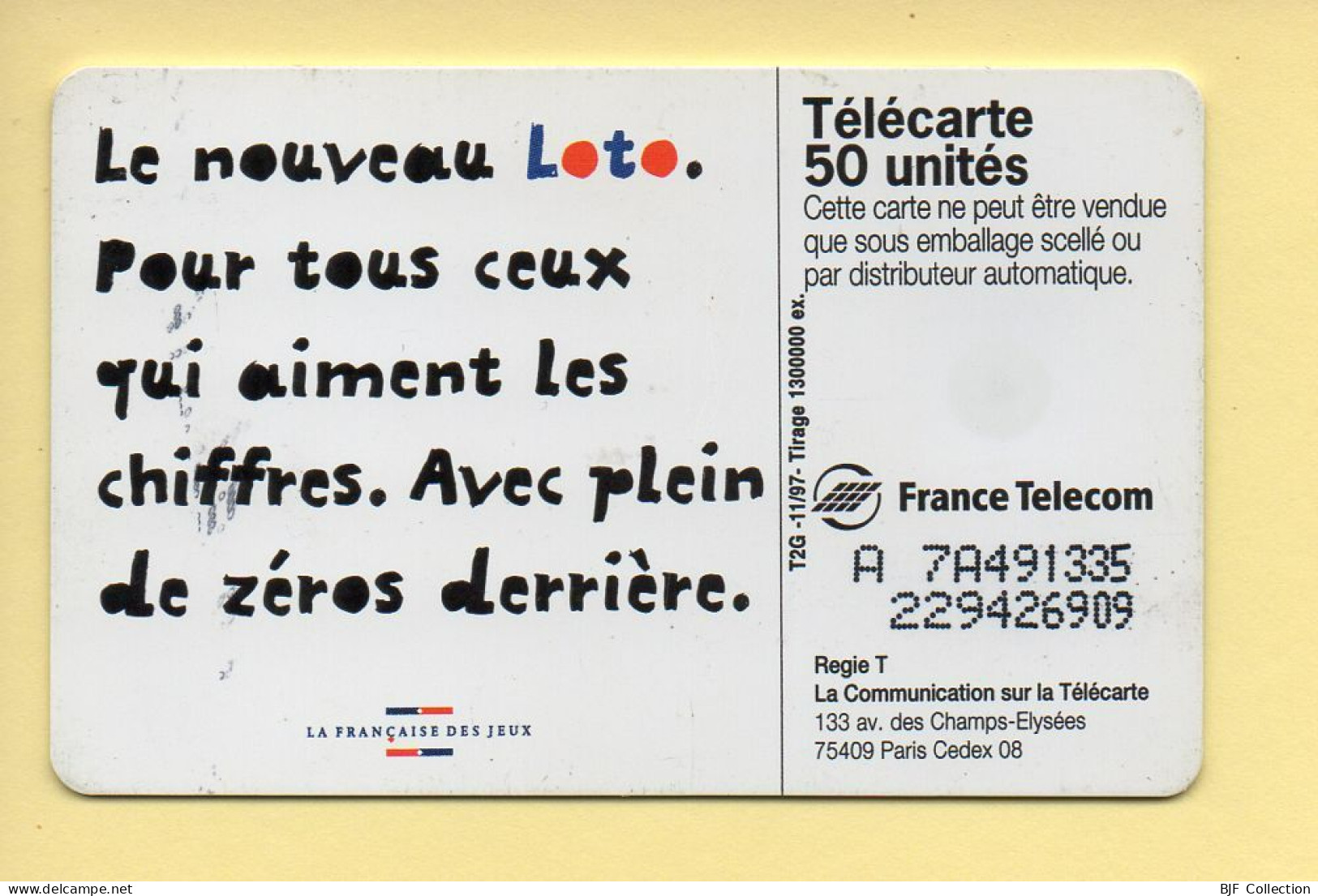 Télécarte 1997 : LE NOUVEAU LOTO / 50 Unités (voir Puce Et Numéro Au Dos) - 1997