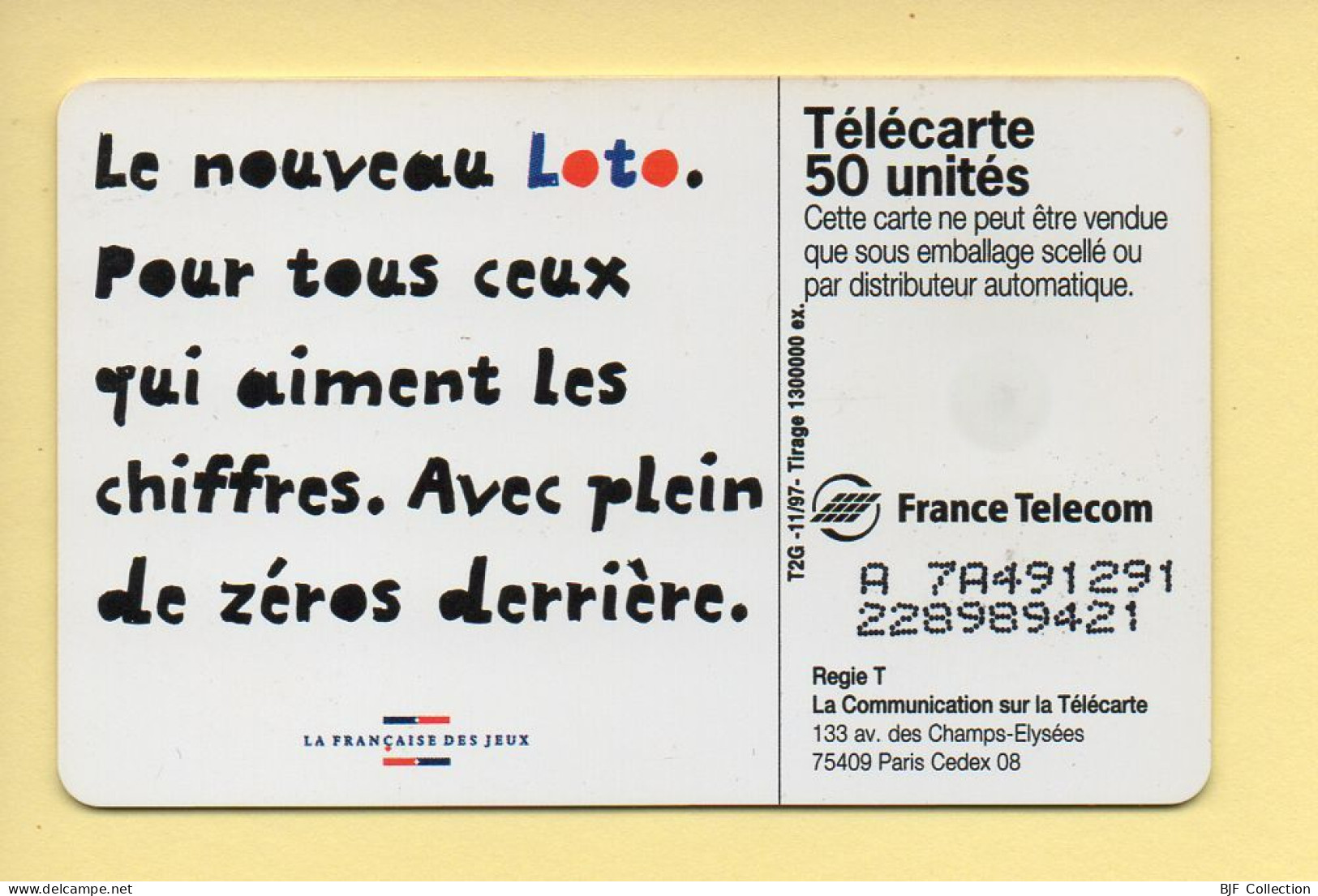 Télécarte 1997 : LE NOUVEAU LOTO / 50 Unités (voir Puce Et Numéro Au Dos) - 1997