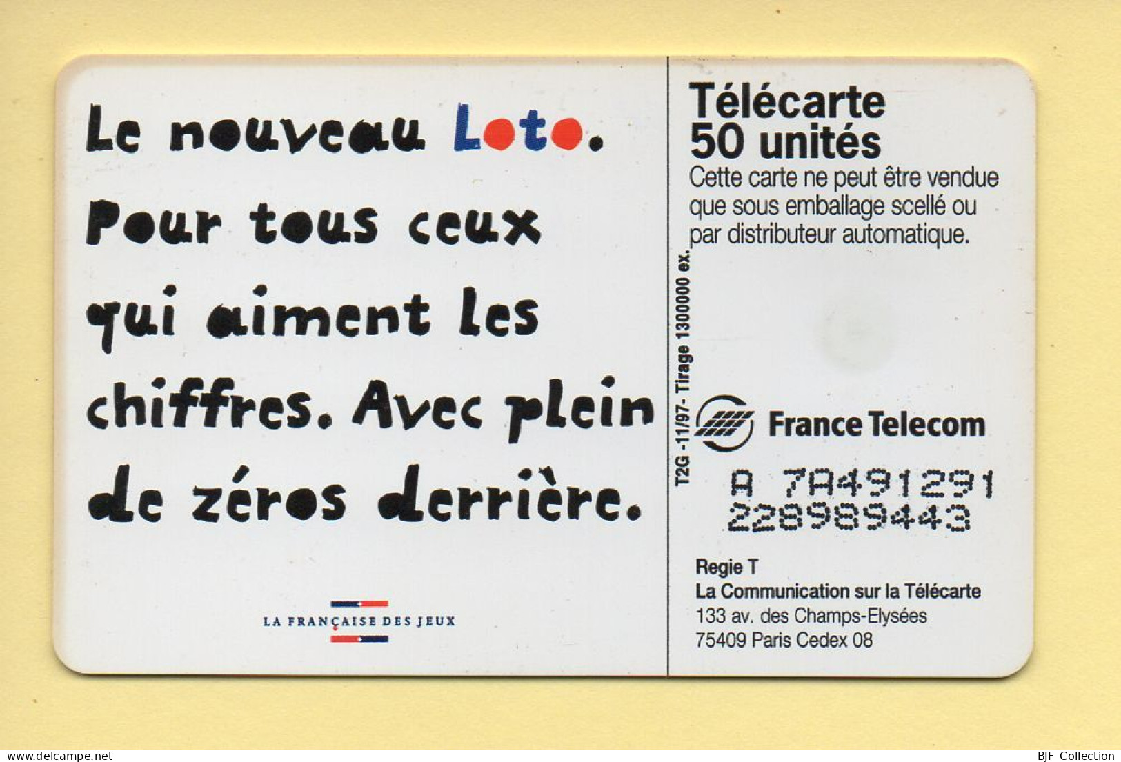 Télécarte 1997 : LE NOUVEAU LOTO / 50 Unités (voir Puce Et Numéro Au Dos) - 1997