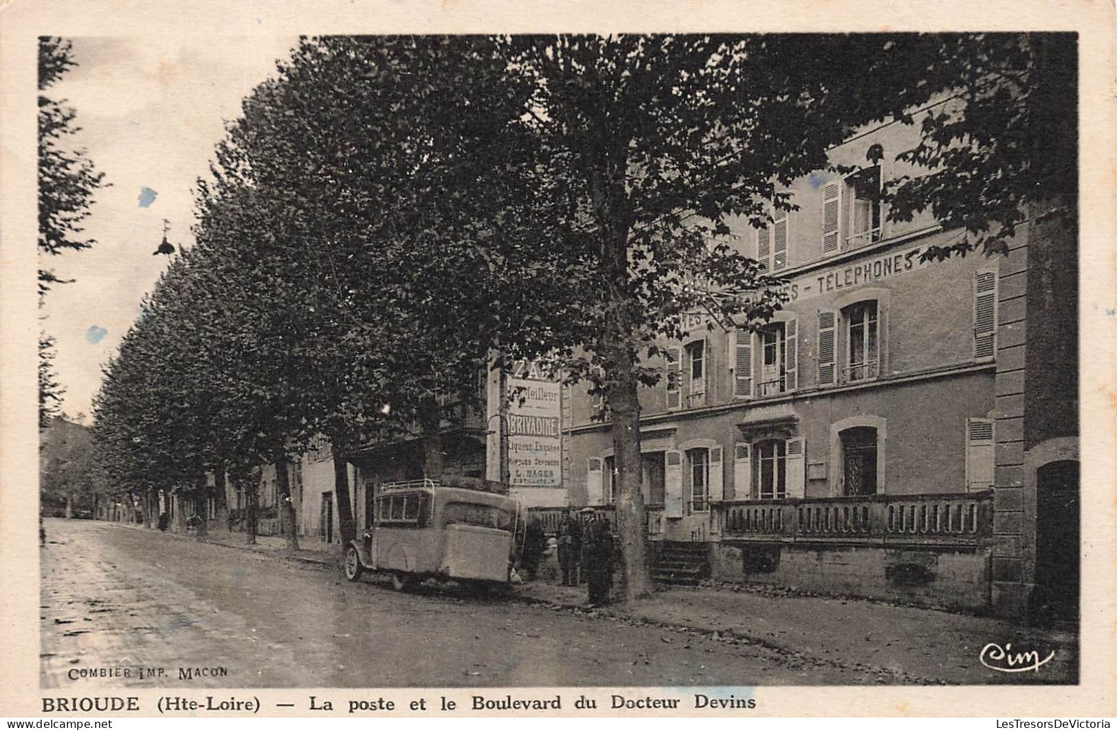 FRANCE - Brioude - La Poste Et Le Boulevard Du Docteur Devins - Carte Postale Ancienne - Brioude