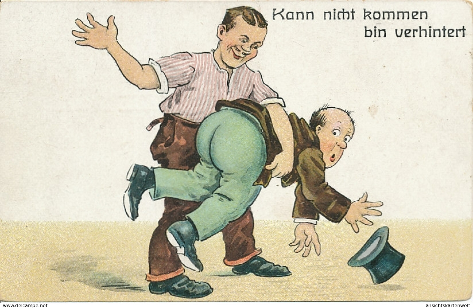 Kann Nicht Kommen Bin Verhintert Feldpglca.1915 #114.082 - Humor