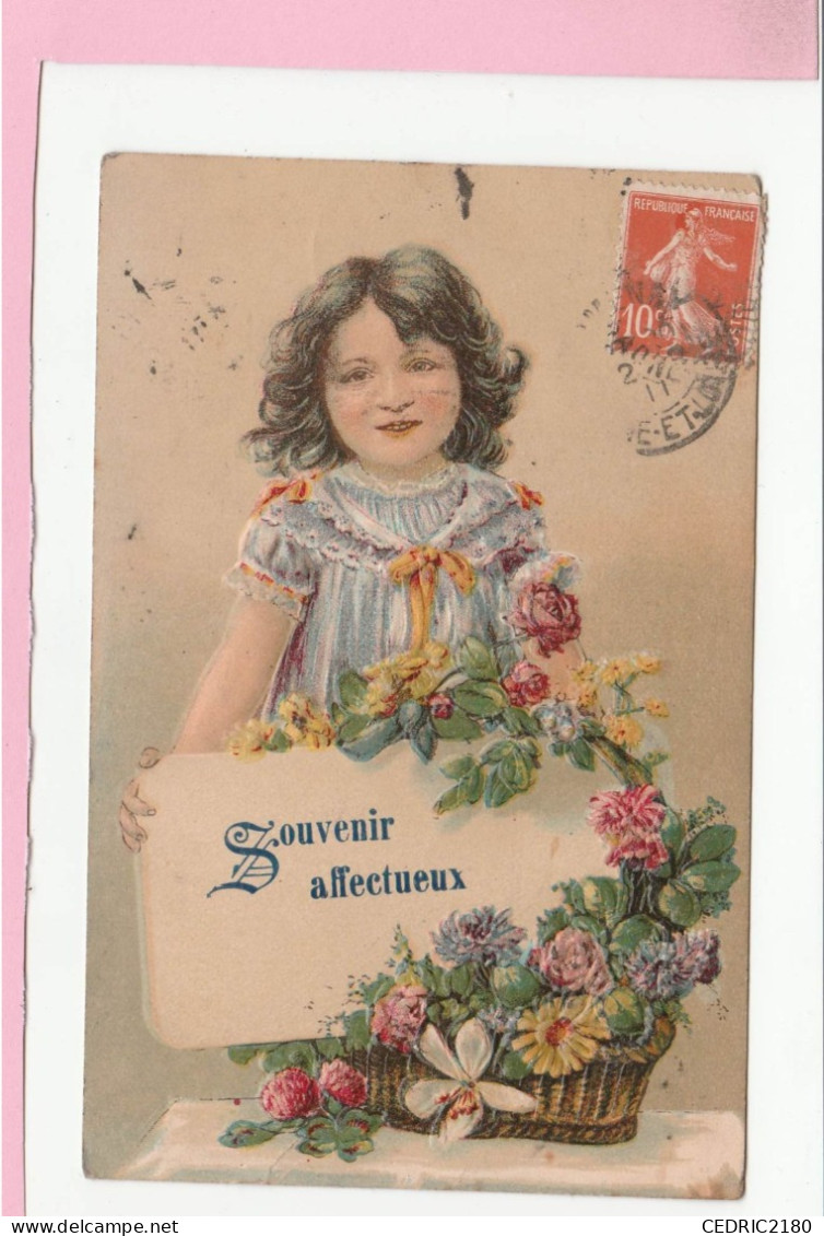 SOUVENIR AFFECTUEUX CARTE GAUFRE - Greetings From...