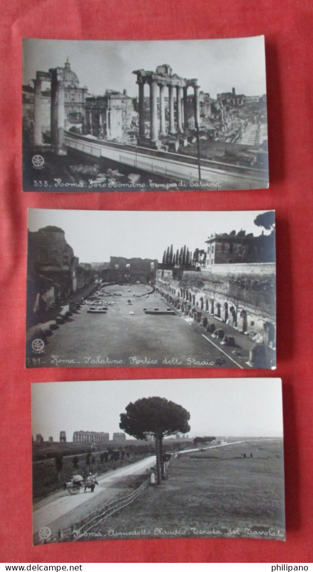 Lot Of  3  Cards.Rome   Italy > RPPC.   Ref 6384 - Tivoli