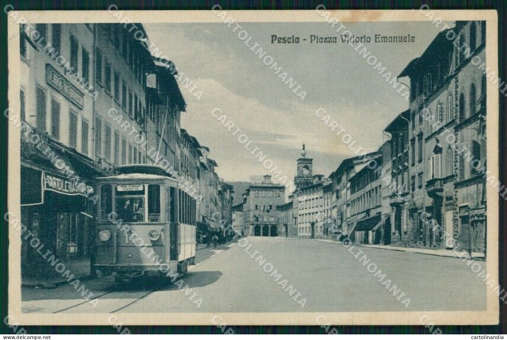 Pistoia Pescia Tram PIEGHINA Cartolina WX1295 - Pistoia