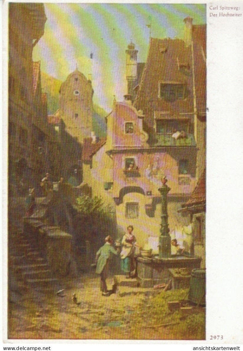 CARL SPITZWEG Der Hochzeiter Gl1951 #28.288 - Malerei & Gemälde