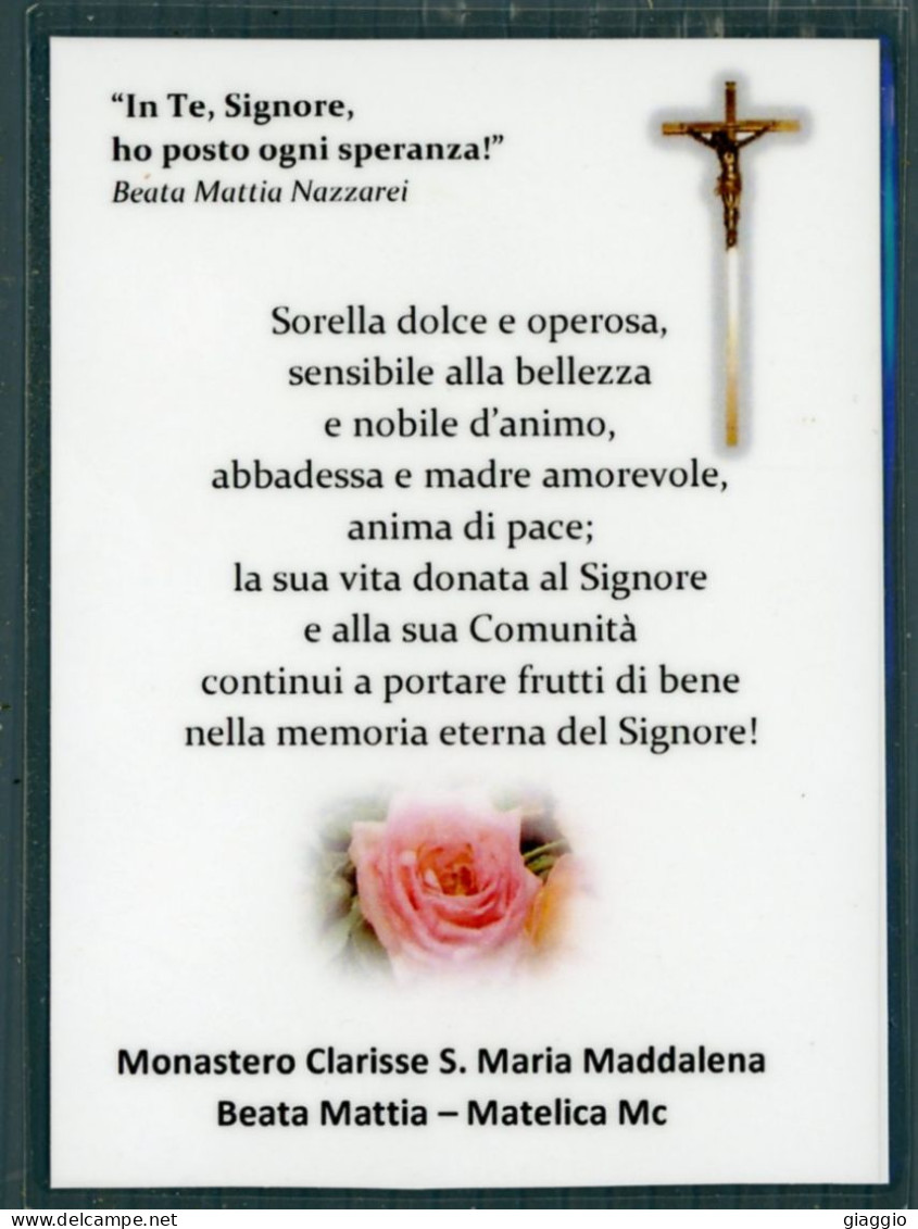 °°° Santino N. 9109 - Suor Maria Bernardina - Plastificato °°° - Religione & Esoterismo