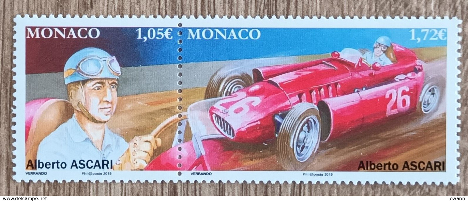 Monaco - YT N°3169, 3170 - Pilotes De Formule 1 / Alberto Ascari - 2019 - Neuf - Neufs