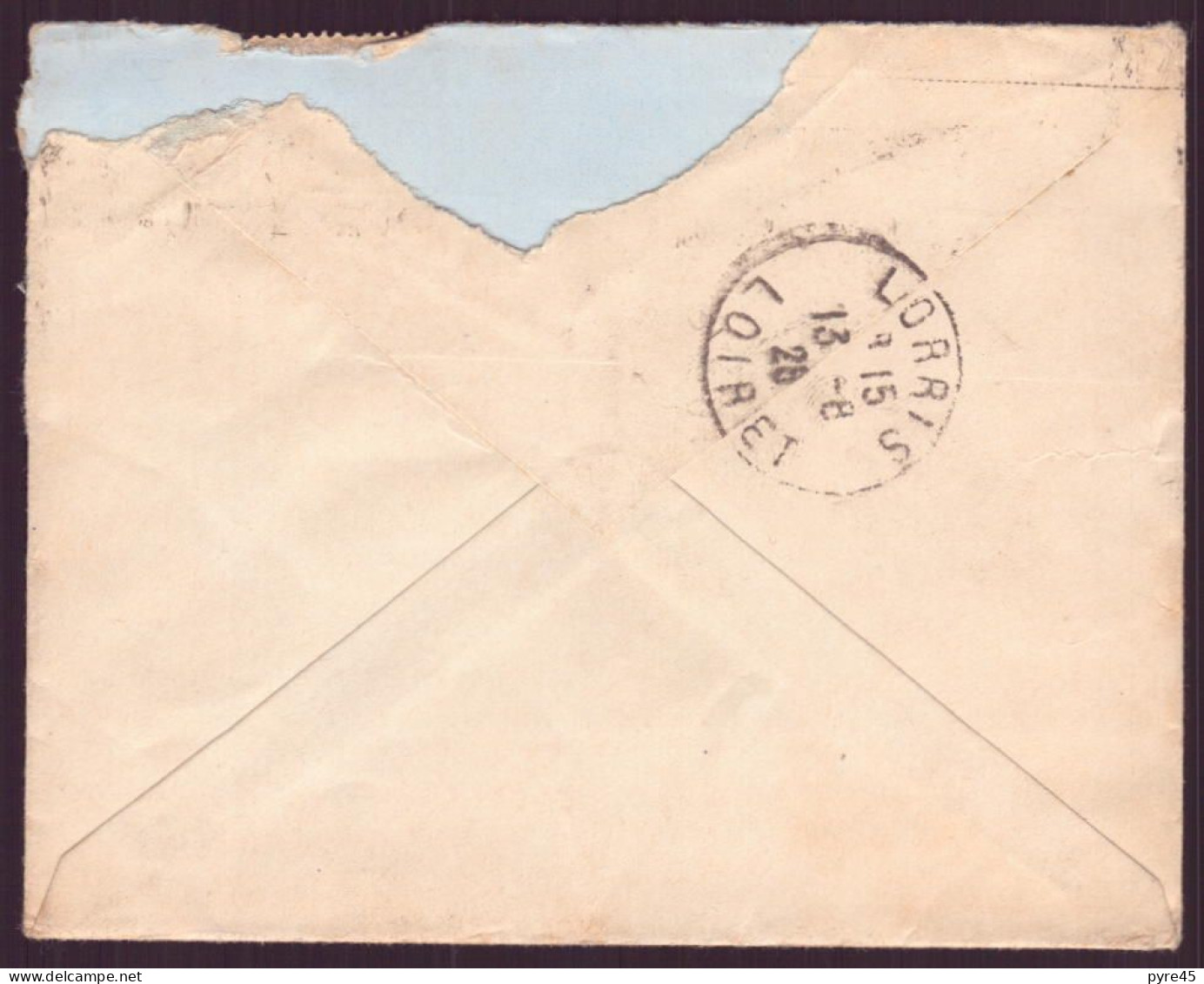 France, Enveloppe Du 12 Août 1926 De Paris Pour Lorris - Other & Unclassified