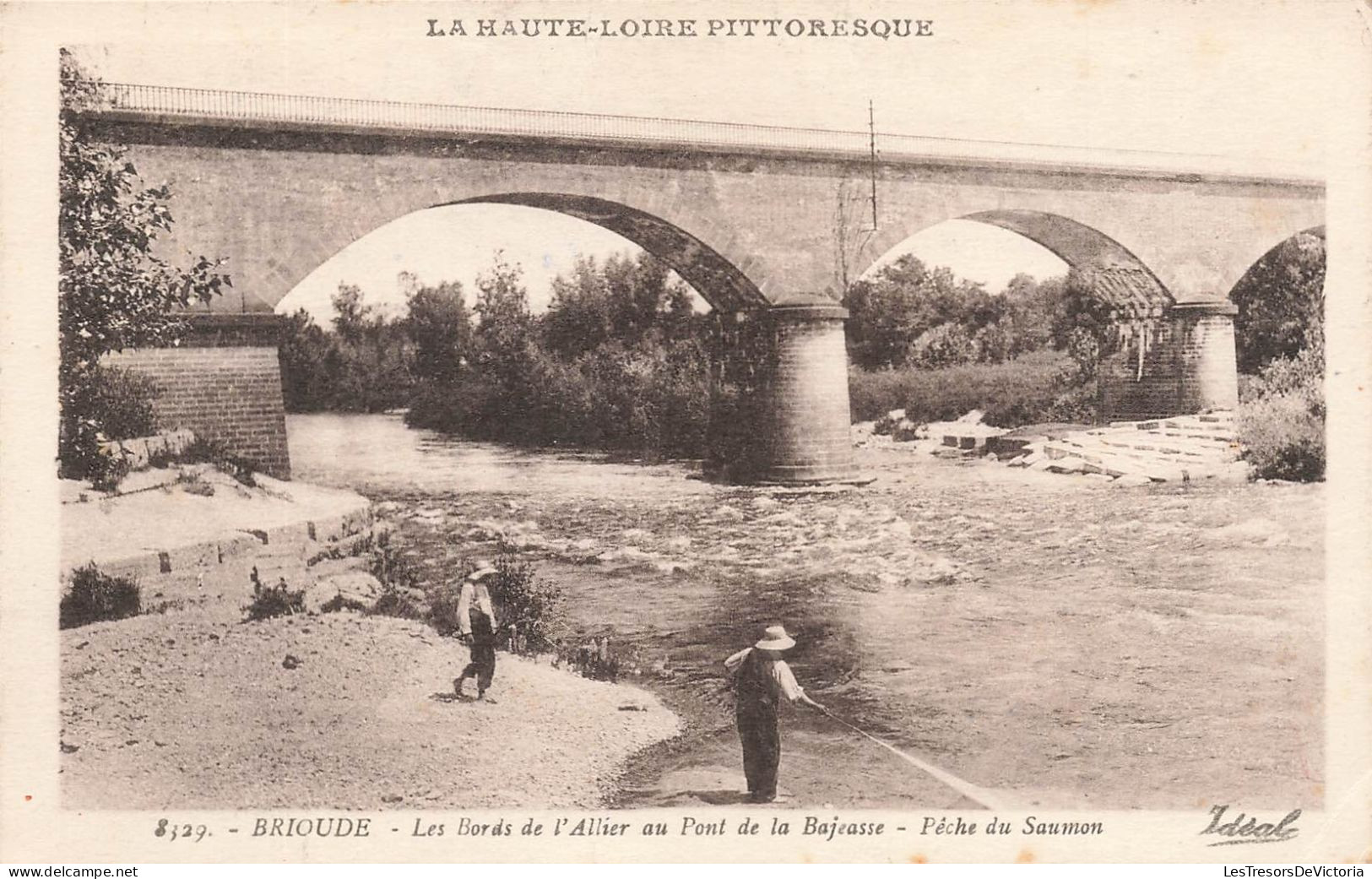FRANCE - Brioude - Les Bords De L'Allier Au Pont De La Bajeasse - Pêche Du Saumon - Carte Postale Ancienne - Brioude