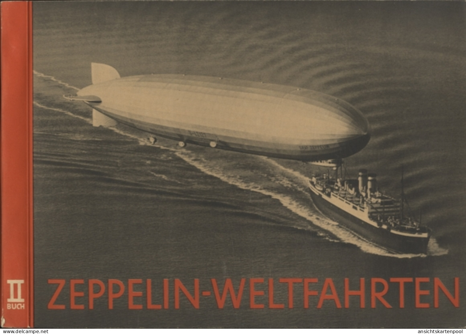 Zeppelin-Weltfahrten Buch II Sammelbilderalbum Greiling Zigarettenfabrik, Dresden 1936 - Non Classificati