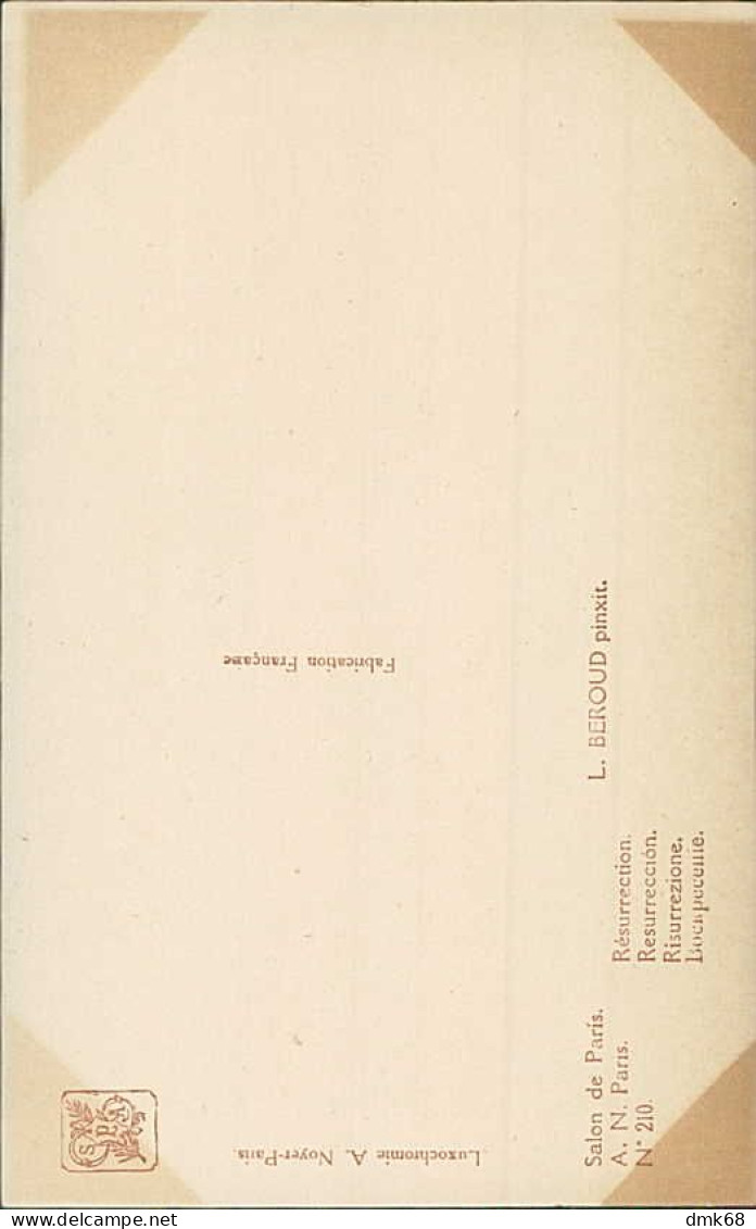 L- BEROUD - SALON DE PARIS 1910s  NAPOLEON - RESURRECTION - A. NOYER 210 (5595) - Malerei & Gemälde