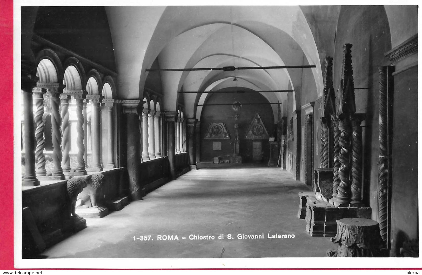 ROMA - CHIOSTRO DI S. GIOVANNI IN LATERANO - FORMATO PICCOLO - EDIZIONE ORIGINALE BRUNNER COMO - NUOVA - Eglises