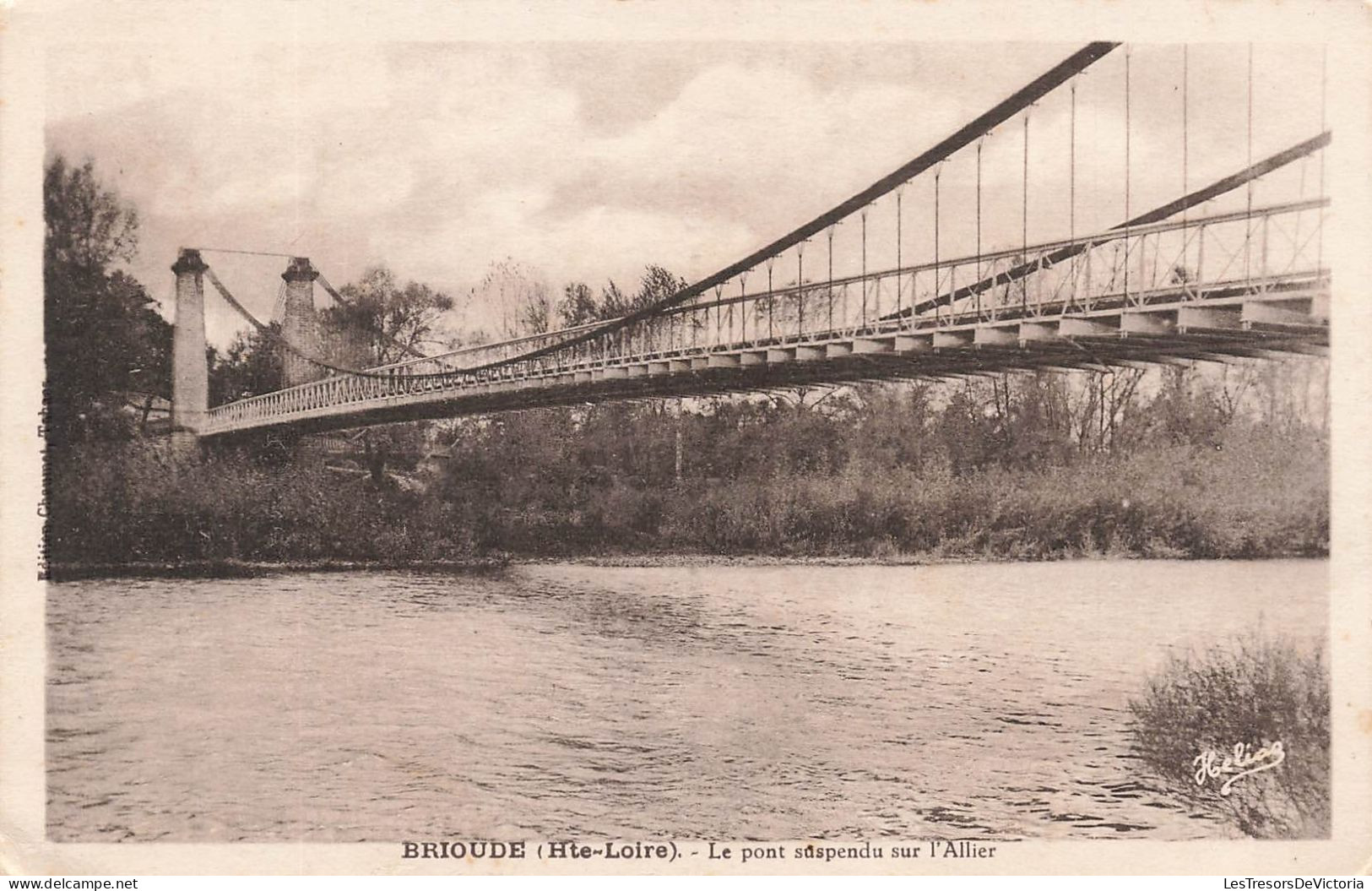 FRANCE - Environs De Brioude - Le Pont Suspendu Sur L'Allier - Carte Postale Ancienne - Brioude