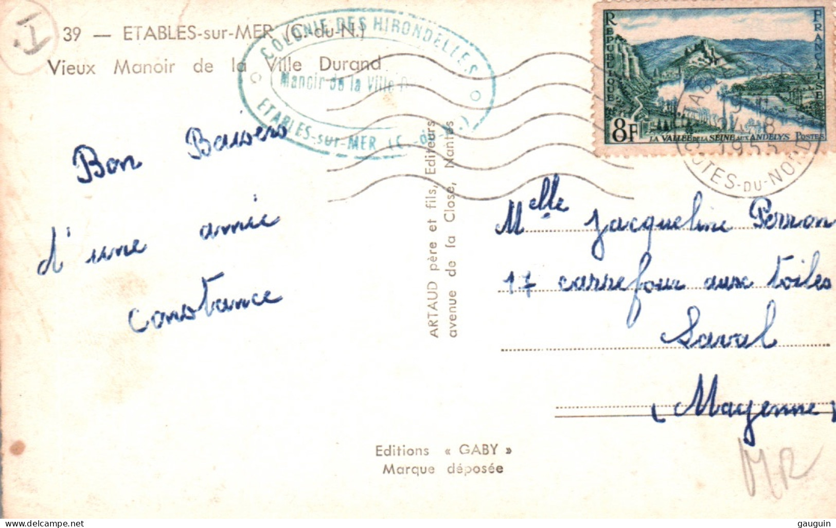 CPSM - ÉTABLES S/MER - Vieux Manoir De La Ville-Durand - Edition Artaud Gaby (format 9x14) - Etables-sur-Mer