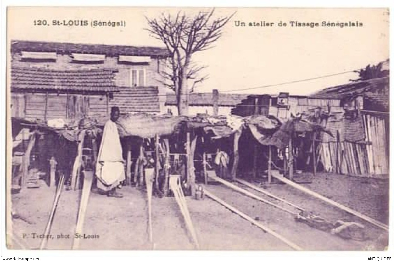 SAINT-LOUIS - Un Atelier De Tissage Sénégalais - (10 MAI 1945) - - Senegal