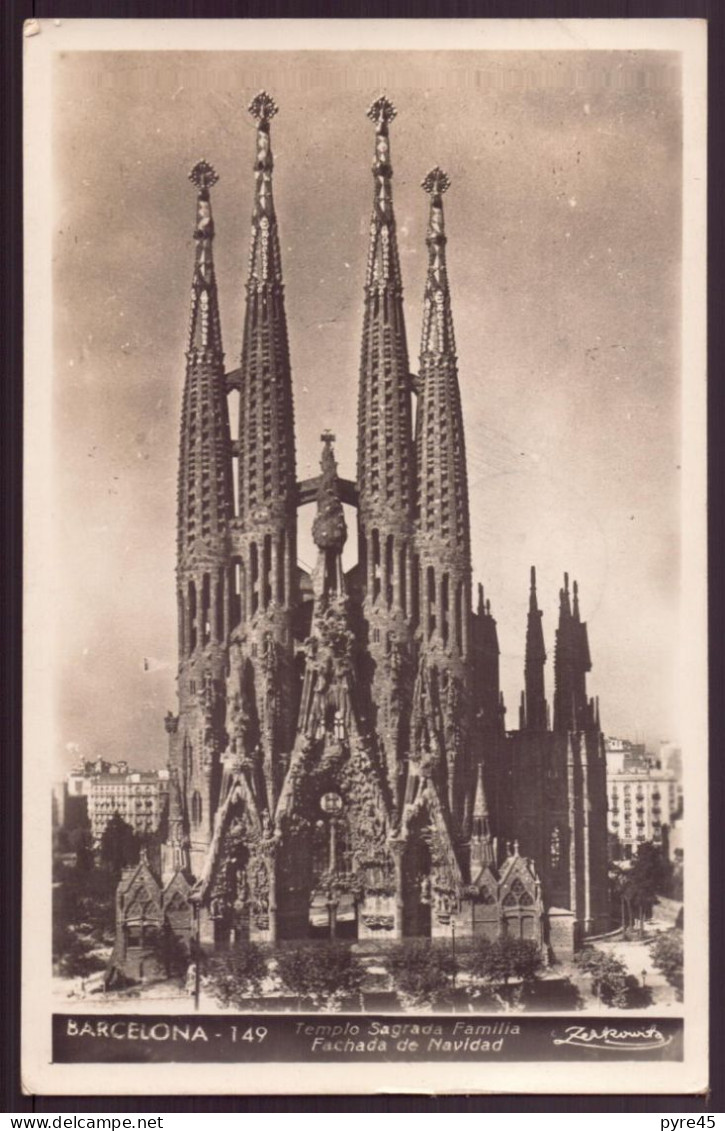 ESPAGNE BARCELONA TEMPLO SAGRADA FAMILIA FACHADA DE NAVIDAD - Barcelona