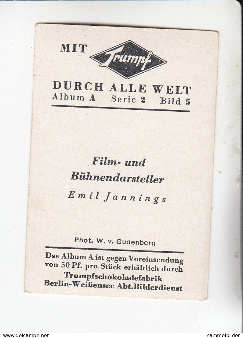 Mit Trumpf Durch Alle Welt Film Und Bühnendarsteller Emil Jannings     A Serie 2 #5 Von 1933 - Andere Merken