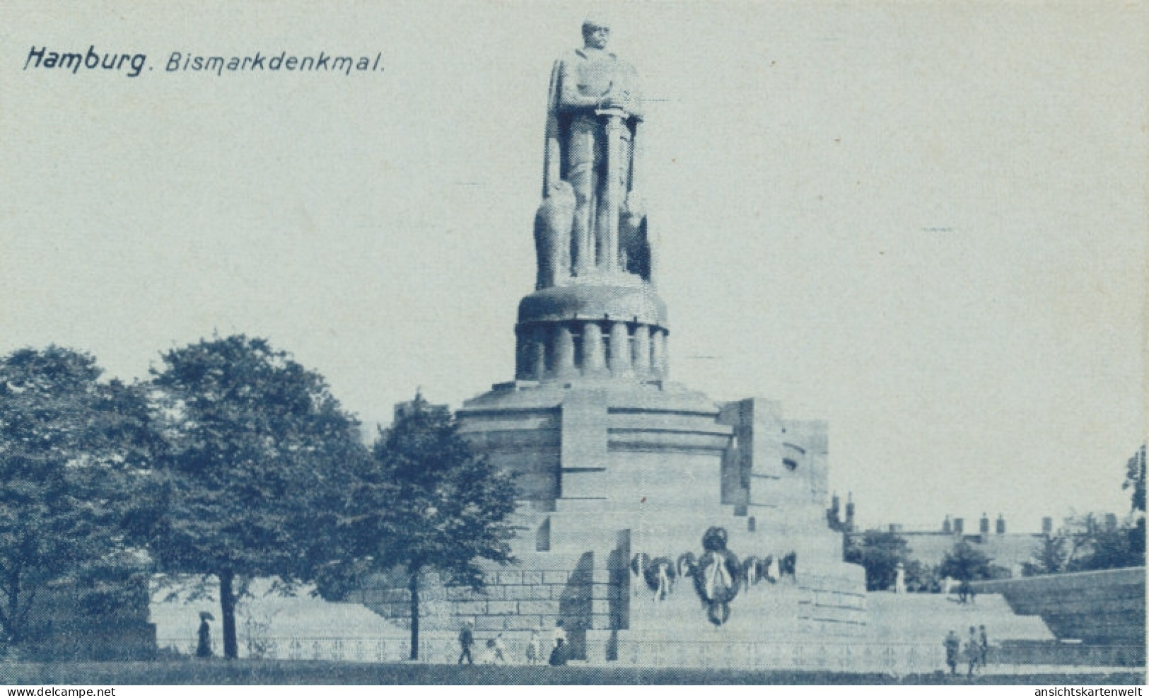 Bismarckdenkmal Hamburg Ngl #105.092 - Uomini Politici E Militari