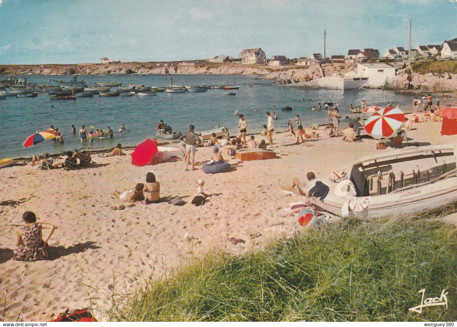 56  KERROCH   La Plage Et Le Port   "Vue  Du Port Et De La Côte Y Compris "La Belle Vue"  SUP  PLAN 1976  PAS COURANT - Plömeur