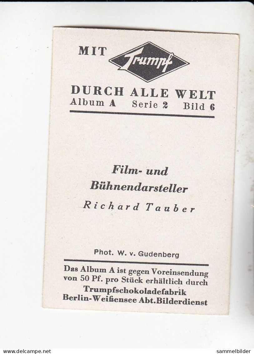 Mit Trumpf Durch Alle Welt Film Und Bühnendarsteller Richard Tauber      A Serie 2 #6 Von 1933 - Andere Merken