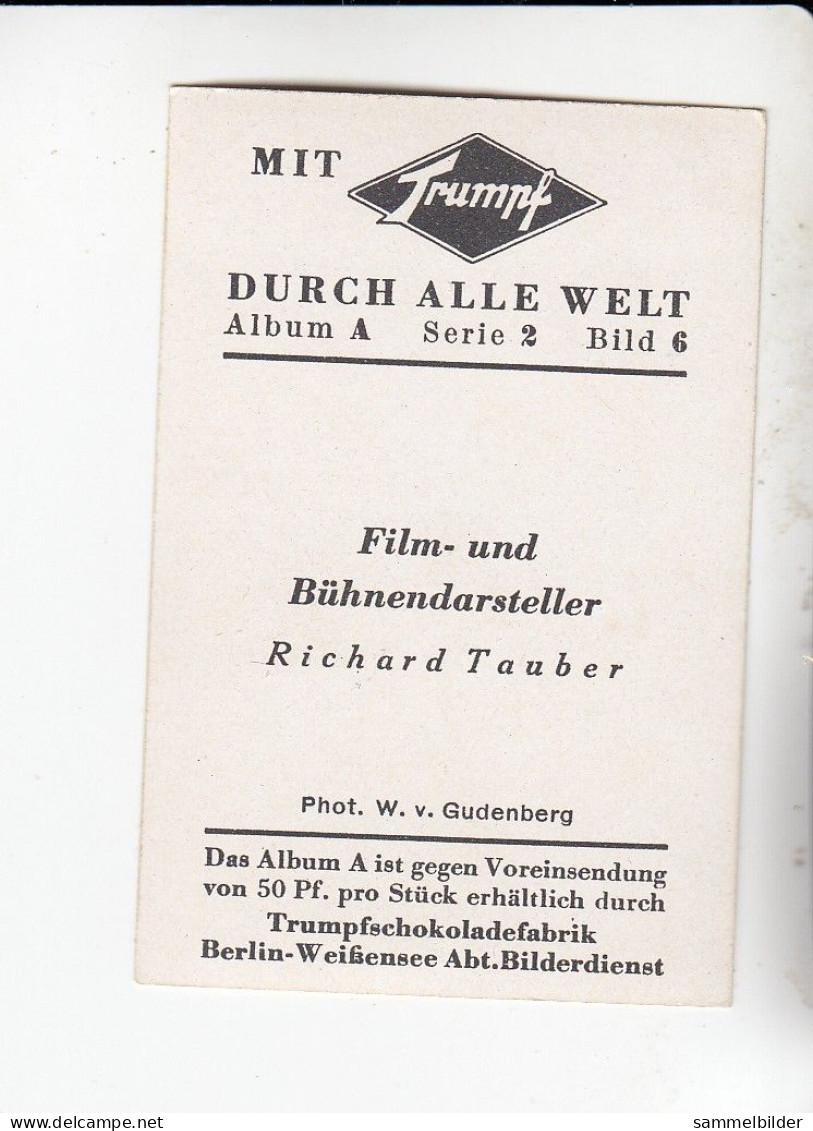 Mit Trumpf Durch Alle Welt Film Und Bühnendarsteller Richard Tauber      A Serie 2 #6 Von 1933 - Otras Marcas